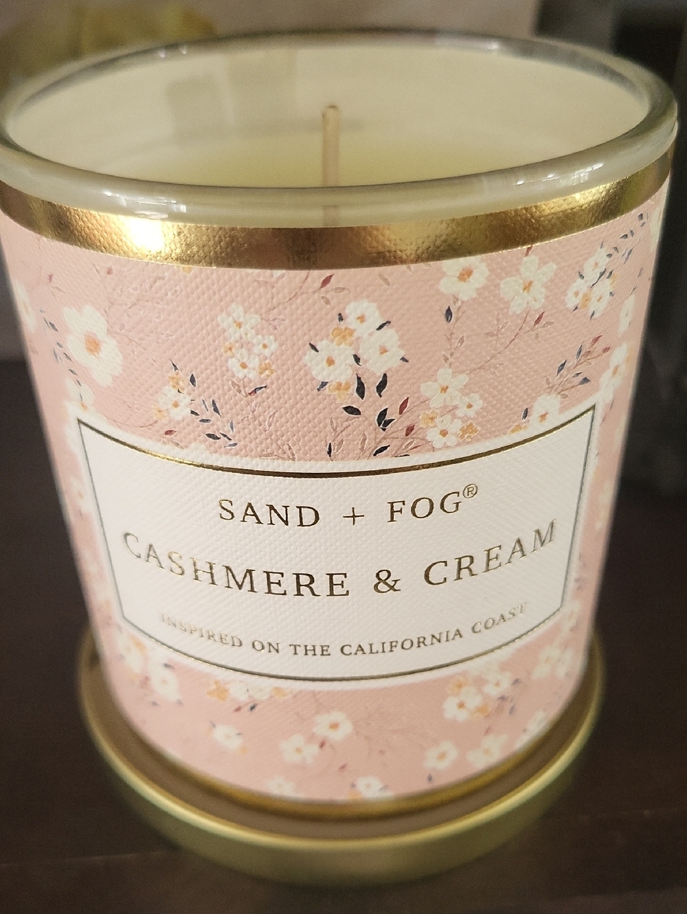 Sand + Fog Cashmere & Cream Scented Candle — Soft Pink